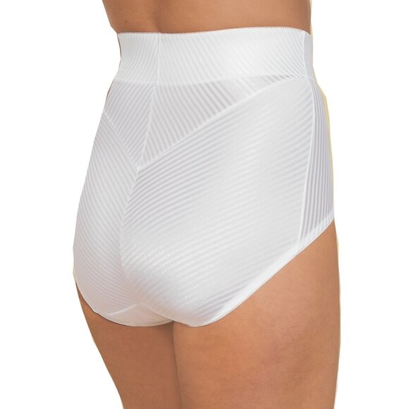 Glamorise $45 HIGH-WAIST Medium FITS 27-28" Brief TUMMY CONTROL Shaper White NEW - Picture 4 of 14